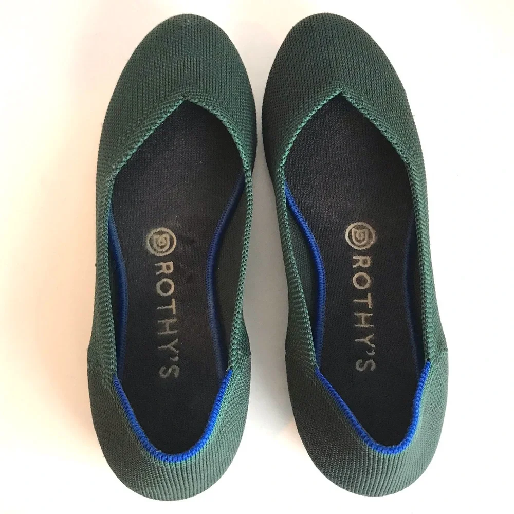 Rothy’s The Flat Green Round Toe (7.5) - Picture 6 of 12